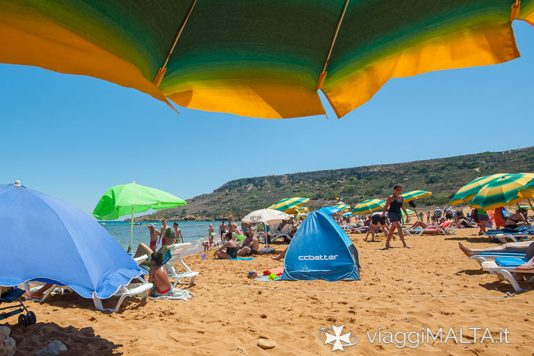 Spiaggia di Ramla Bay a Gozo