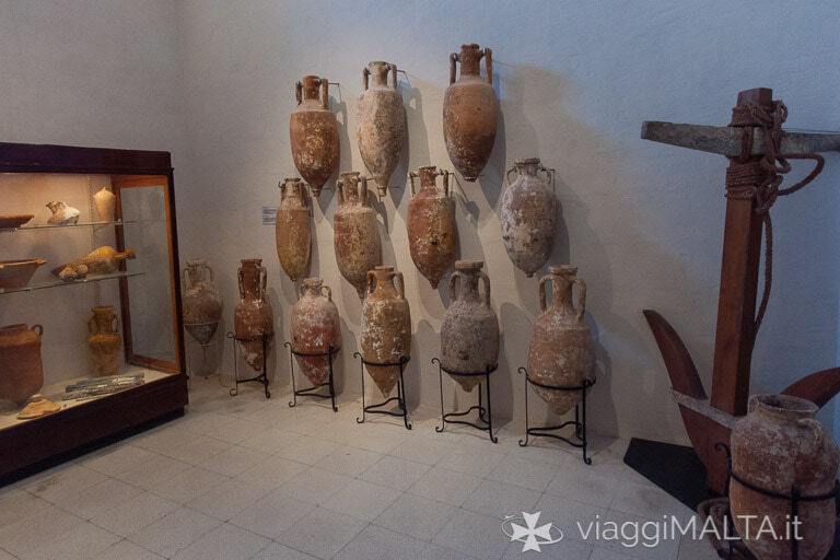  reperti di naufragi del Museo Archeologico a Gozo